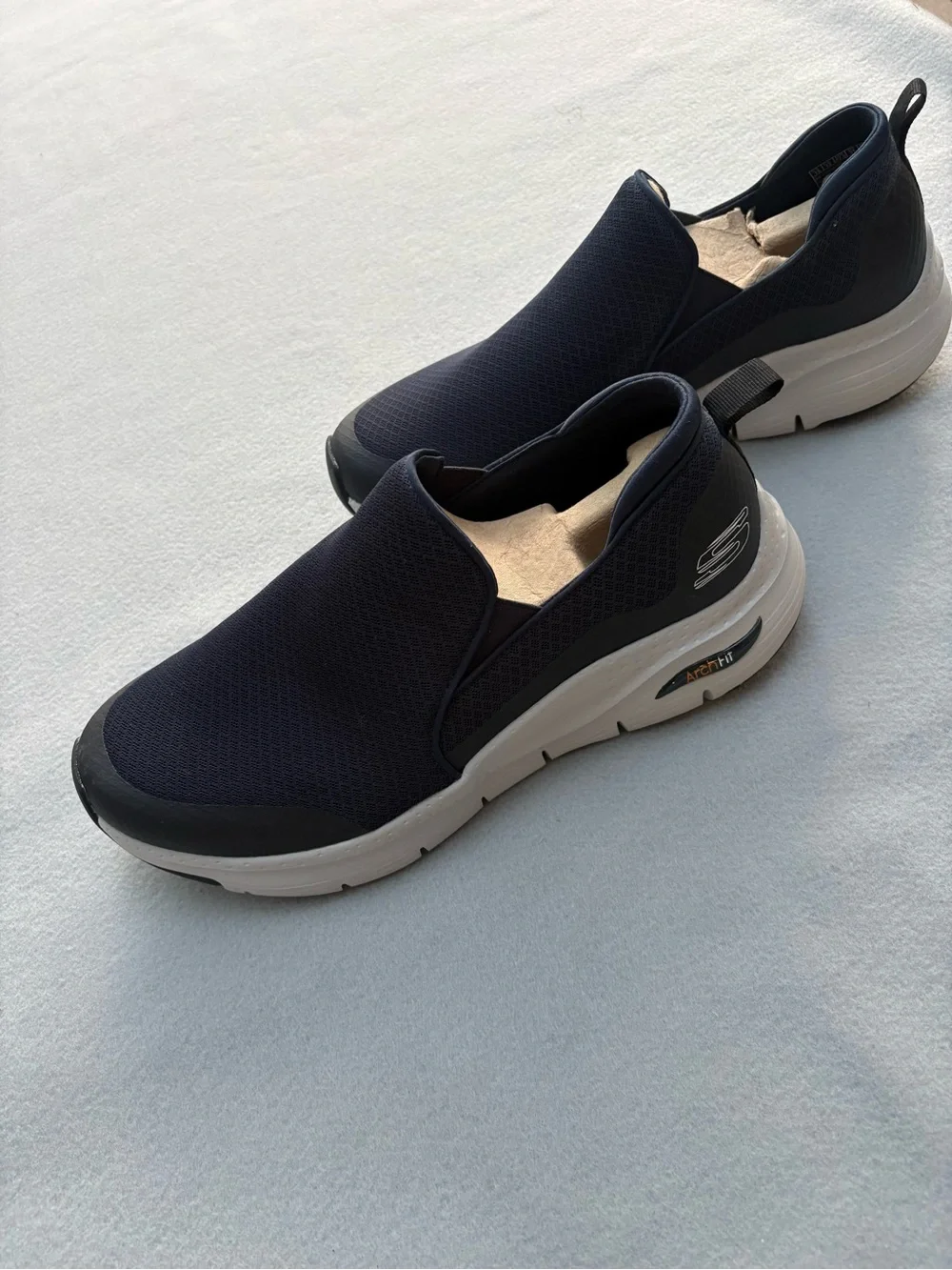 Skechers Arch Fit Banlin Men's 13 Extra Wide Navy Slip On Shoes 232043WW